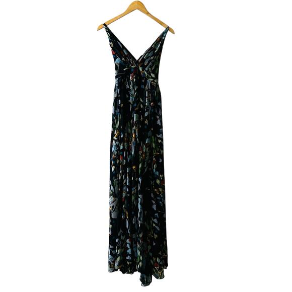 Luxxel Floral Print Spaghetti Stral Maxi Dress Size M Medium Multicolored - Picture 3 of 9
